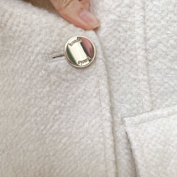 New Kensie Women’s Double-Breasted Wool-Blend Coat - Picture 4 of 6